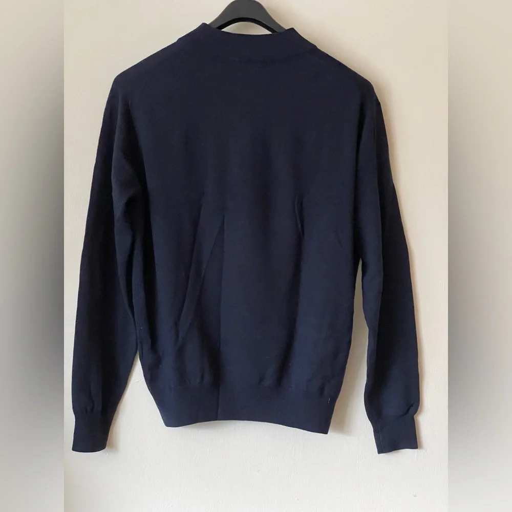 Peter Millar navy blue half-zip sweater - Picture 6 of 8